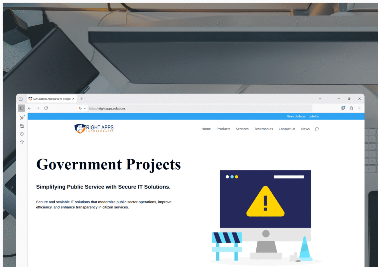 SD Government Projects | Right Apps Incorporated